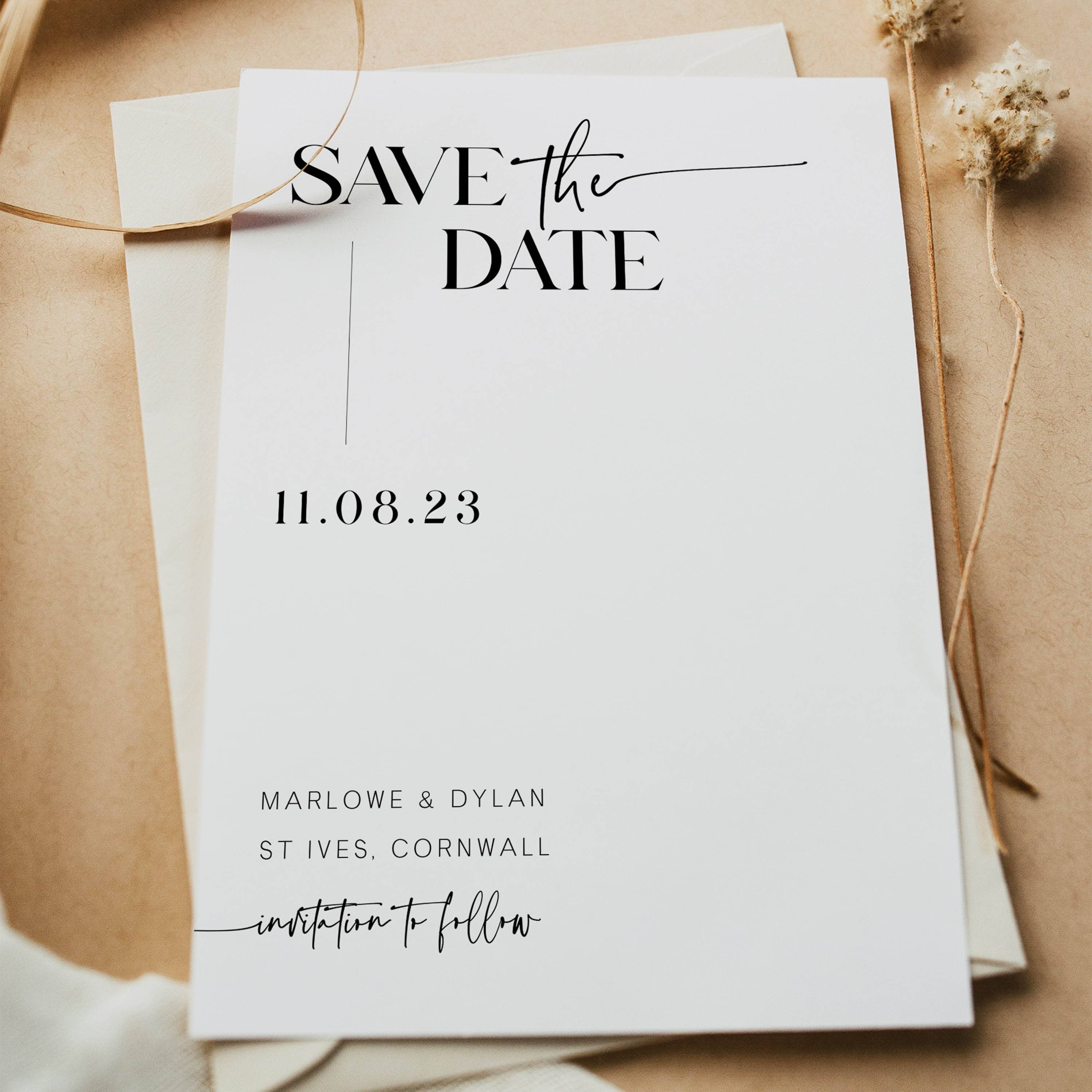 wedding save the date, modern save the date, printable save the date, editable save the date,