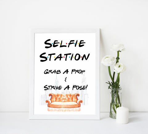 bridal selfie station, selfie station signs, Printable bridal shower games, friends bridal shower, friends bridal shower games, fun bridal shower games, bridal shower game ideas, friends bridal shower