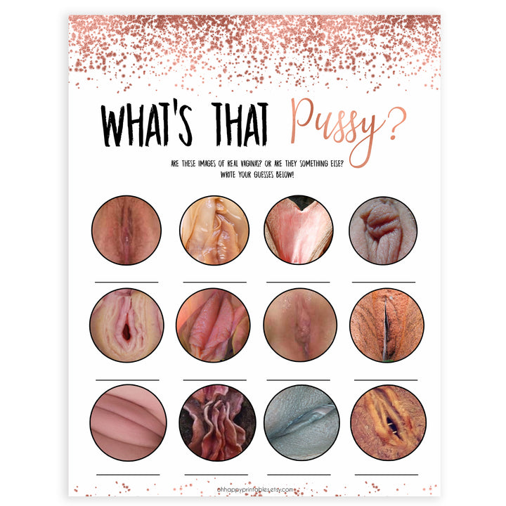 Rose gold bachelorette games, whats that pussy, bachelorette games, bridal shower games, top 10 baby games, fun bachelorette games, top bridal games, rose gold games