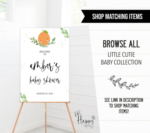 editable baby shower invitations, printable little cutie baby shower invitations, editable baby invites, little cutie baby shower theme, baby invitations