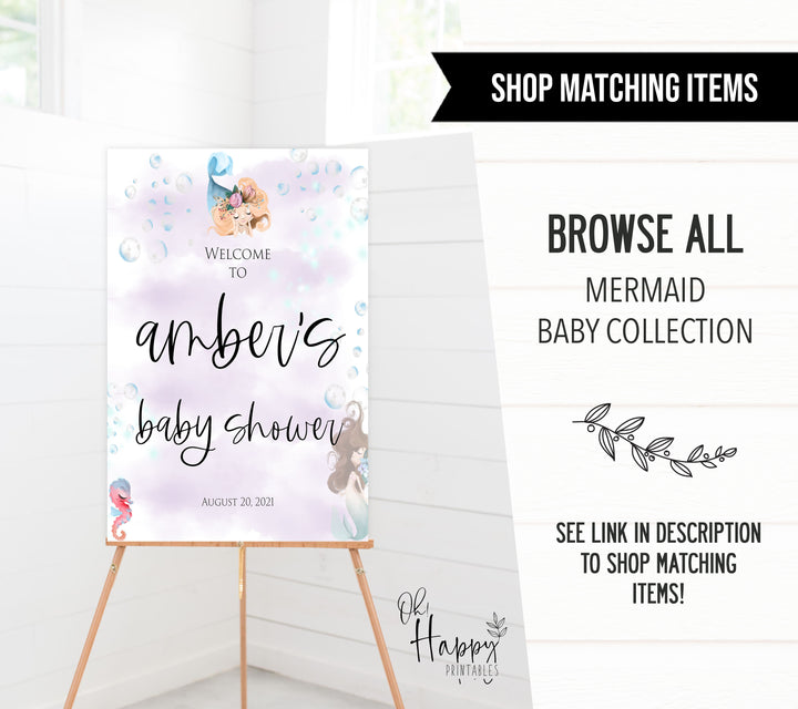 editable little mermaid baby shower invitations, printable baby shower invitations, little mermaid baby shower, editable baby shower invitations