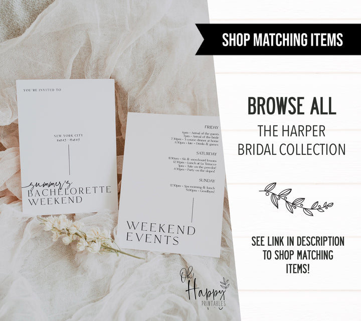 Hen Party Invitation - Harper