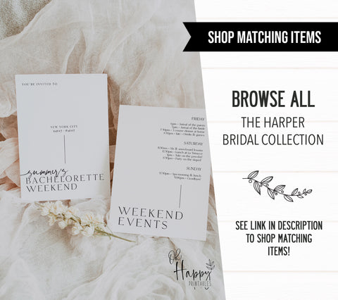 Hen Party Invitation - Harper
