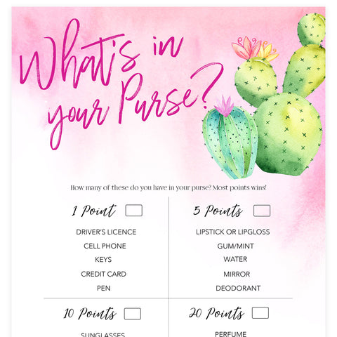 What's In Your Purse - Fiesta