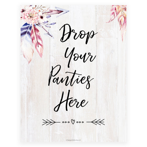 Drop Your Panties Game - Boho