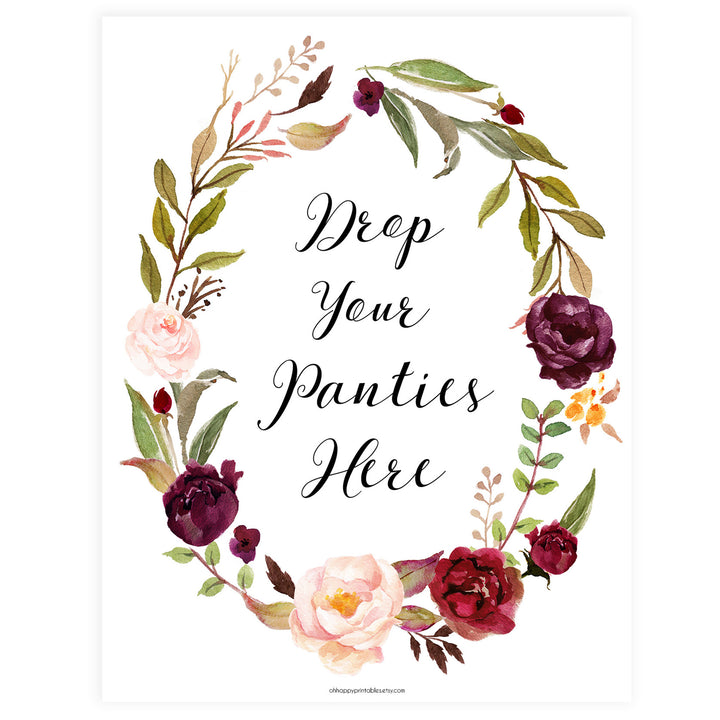 Drop Your Panties Game - White Marsala