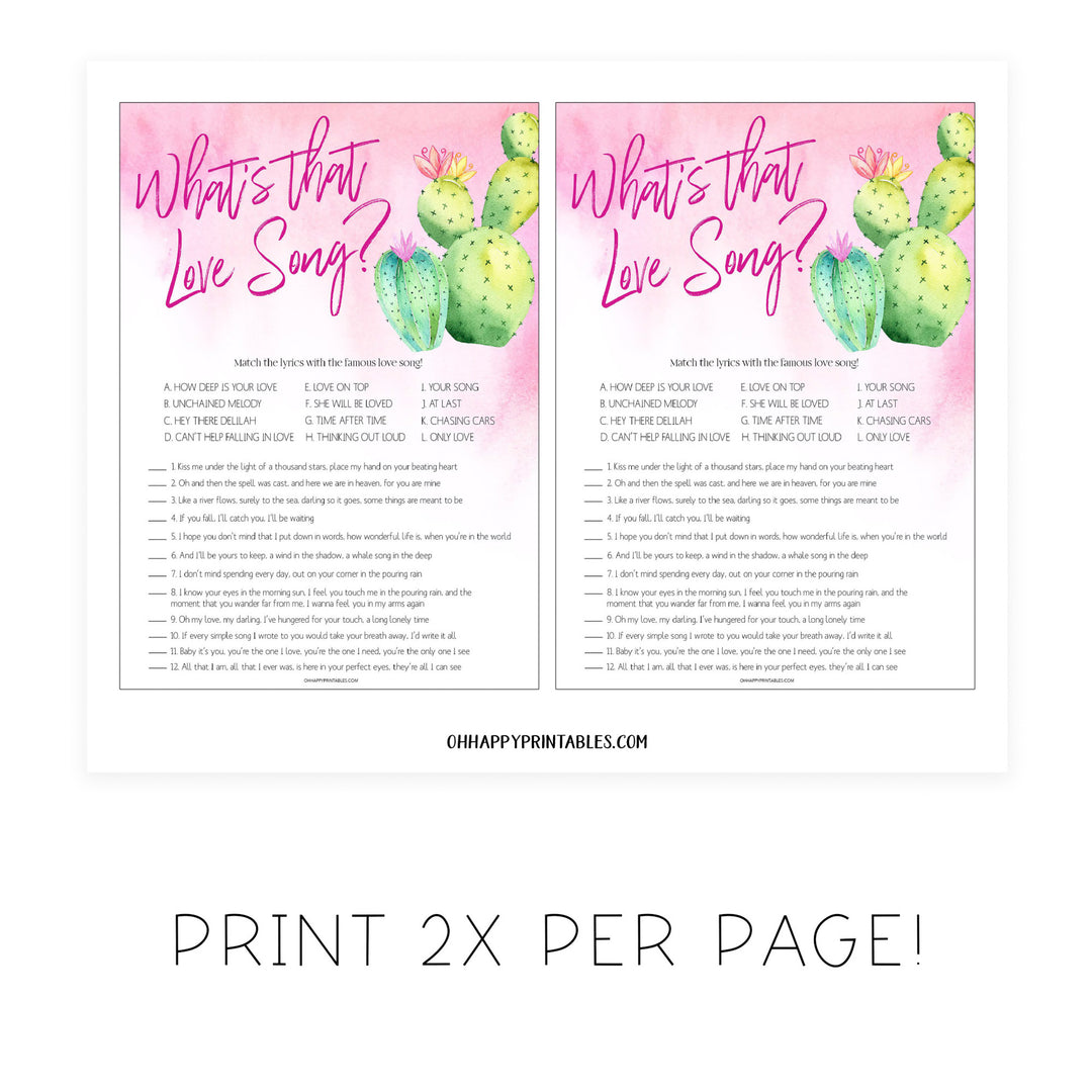 4 Bridal Shower Games Bundle - Fiesta