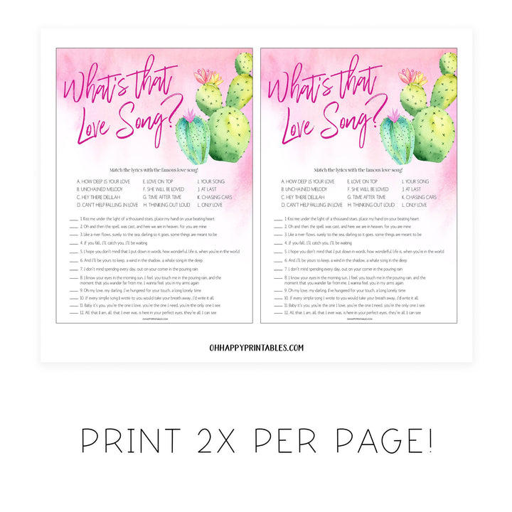 4 Bridal Shower Games Bundle - Fiesta
