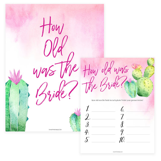 How Old was the Bride Game - Fiesta