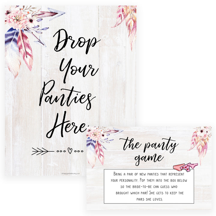 Drop Your Panties Game - Boho
