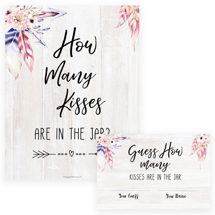 How Many Kisses in the Jar - Boho