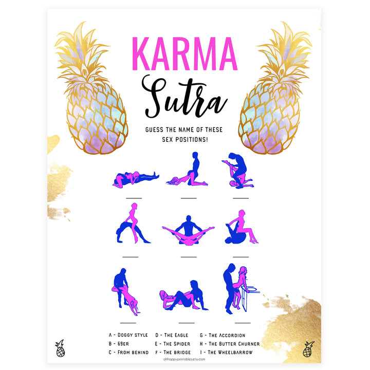 Guess The Sex Position - Gold Pineapple