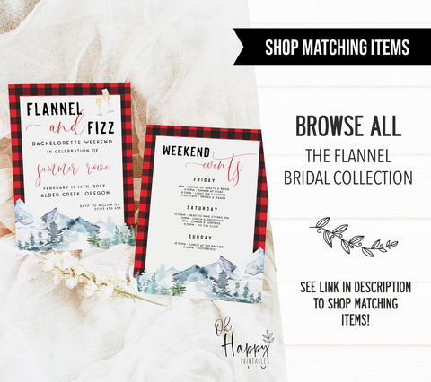 Flannel & Fizz Welcome Sign - Flannel
