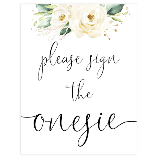 sign the onesie game, Printable baby shower games, shite floral baby games, baby shower games, fun baby shower ideas, top baby shower ideas, floral baby shower, baby shower games, fun floral baby shower ideas