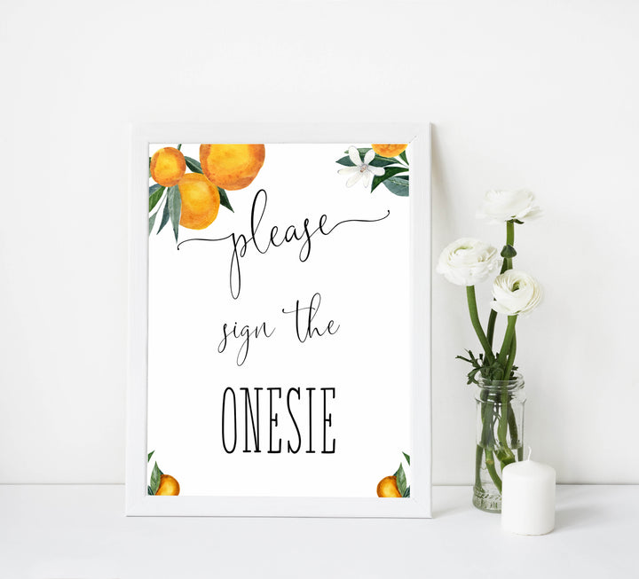 please sign the onesie keepsake, Printable baby shower games, little cutie baby games, baby shower games, fun baby shower ideas, top baby shower ideas, little cutie baby shower, baby shower games, fun little cutie baby shower ideas, citrus baby shower games, citrus baby shower, orange baby shower