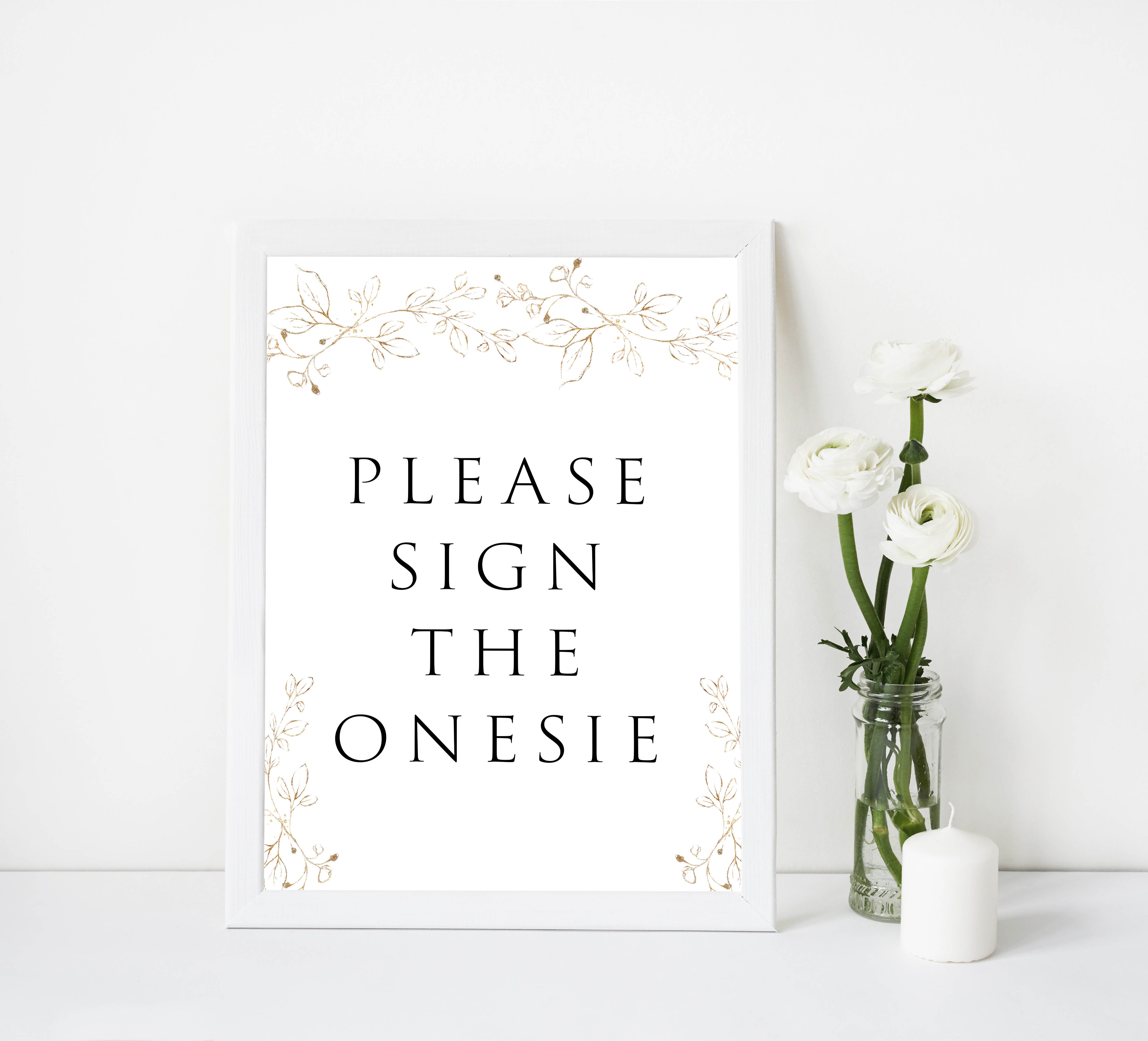 please sign the onesie baby game, Printable baby shower games, gold leaf baby games, baby shower games, fun baby shower ideas, top baby shower ideas, gold leaf baby shower, baby shower games, fun gold leaf baby shower ideas