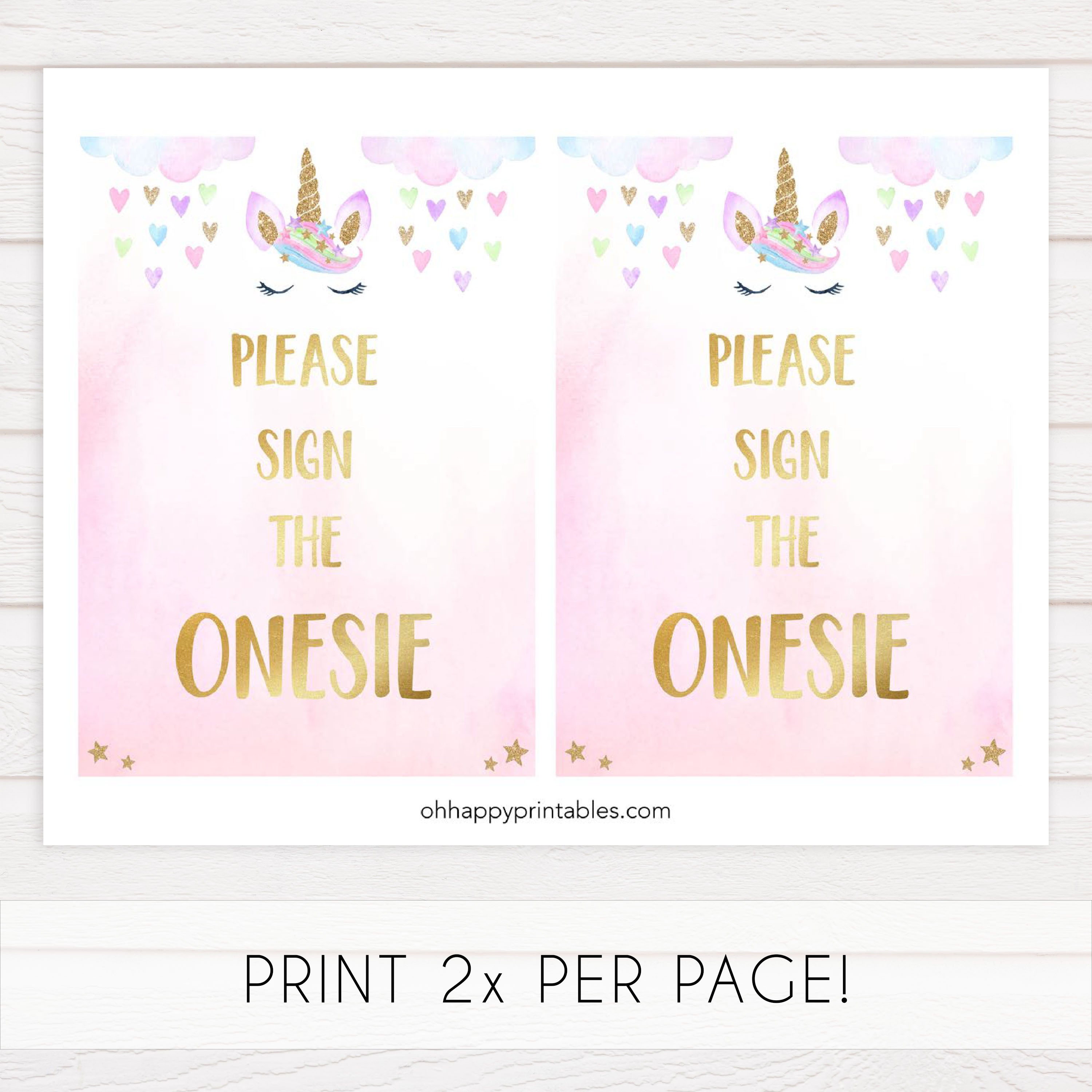 sign the onesie sign, Printable baby shower games, unicorn baby games, baby shower games, fun baby shower ideas, top baby shower ideas, unicorn baby shower, baby shower games, fun unicorn baby shower ideas