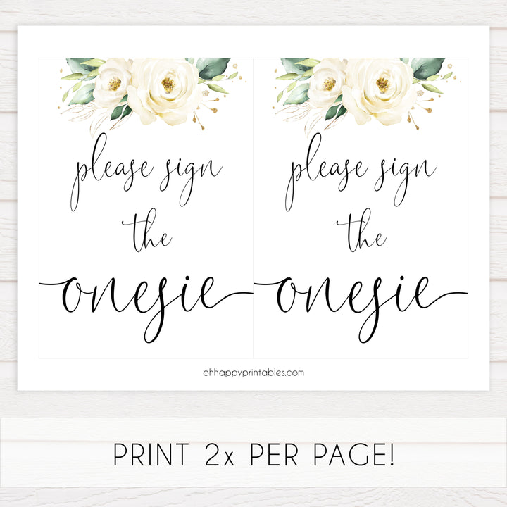 sign the onesie game, Printable baby shower games, shite floral baby games, baby shower games, fun baby shower ideas, top baby shower ideas, floral baby shower, baby shower games, fun floral baby shower ideas