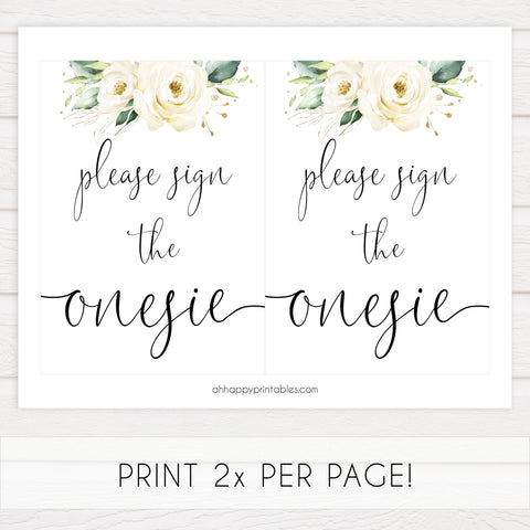 sign the onesie game, Printable baby shower games, shite floral baby games, baby shower games, fun baby shower ideas, top baby shower ideas, floral baby shower, baby shower games, fun floral baby shower ideas