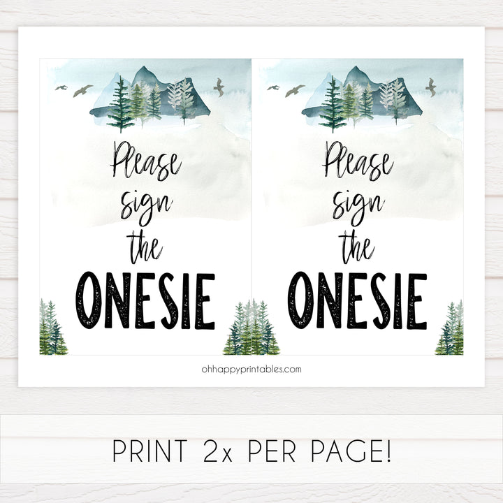 Sign The Onesie - Adventure Awaits