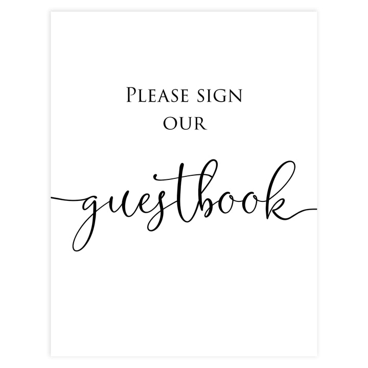 Minimalist bridal shower signs, sign the guestbook, printable bridal signs, printable bridal decor, minimalist bridal decor, bridal decor, bridal table signs