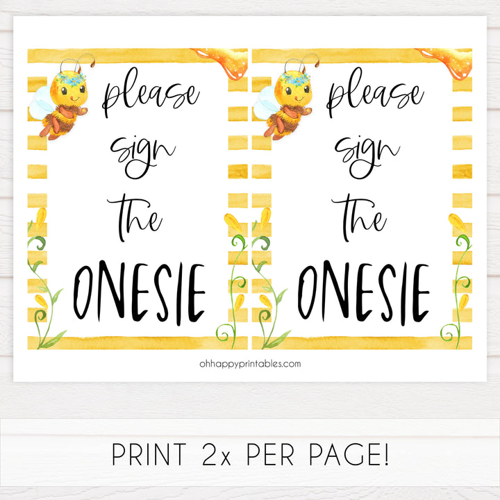 please sign the onesie game, Printable baby shower games, mommy bee fun baby games, baby shower games, fun baby shower ideas, top baby shower ideas, mommy to bee baby shower, friends baby shower ideas