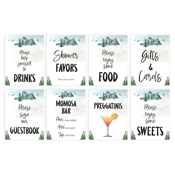 baby tables signs pack, Adventure baby decor, printable baby table signs, printable baby decor, baby adventure table signs, fun baby signs, baby adventure fun baby table signs