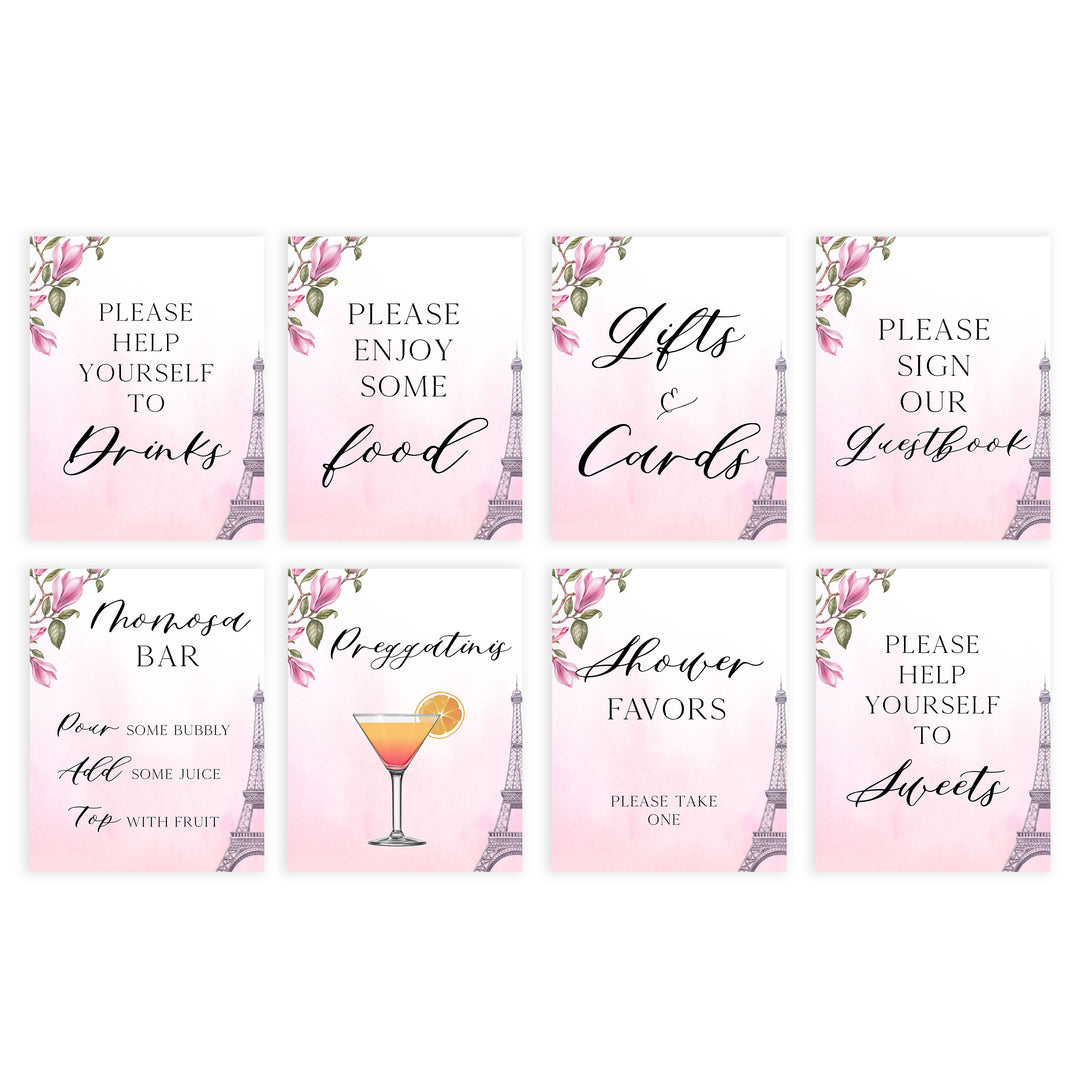 Parisian baby shower games, printable baby shower games, Paris baby shower games, fun baby shower games