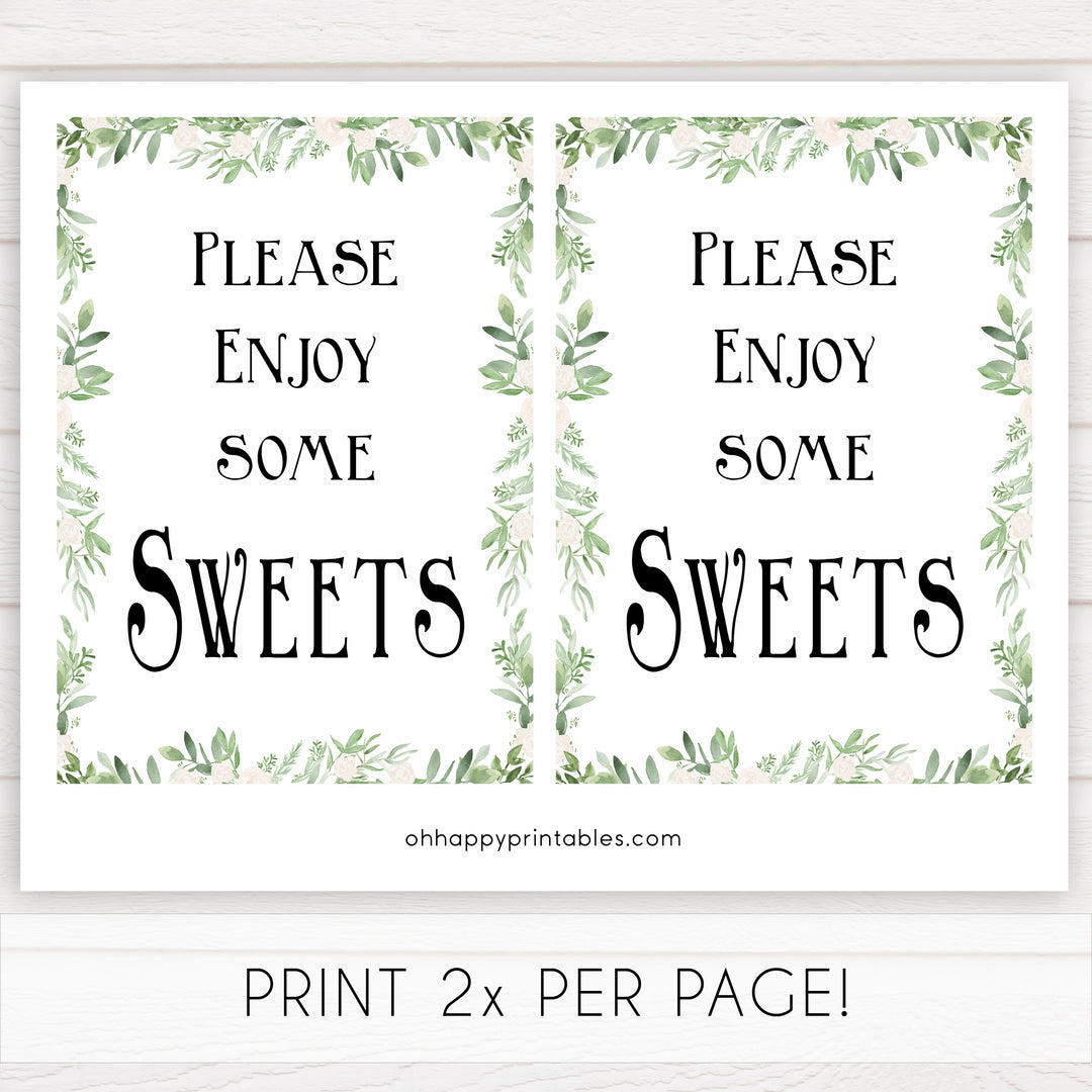 8 baby shower table signs, Printable baby table signs, baby shower table signs, botanical baby table signs, baby shower decor, fun baby decor, printable baby decor