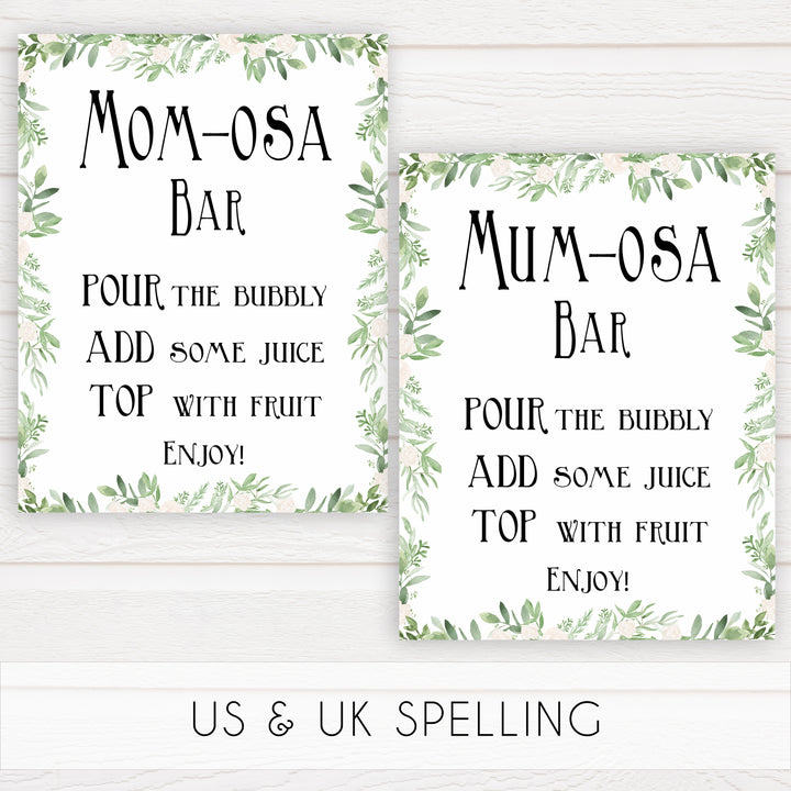 8 baby shower table signs, Printable baby table signs, baby shower table signs, botanical baby table signs, baby shower decor, fun baby decor, printable baby decor