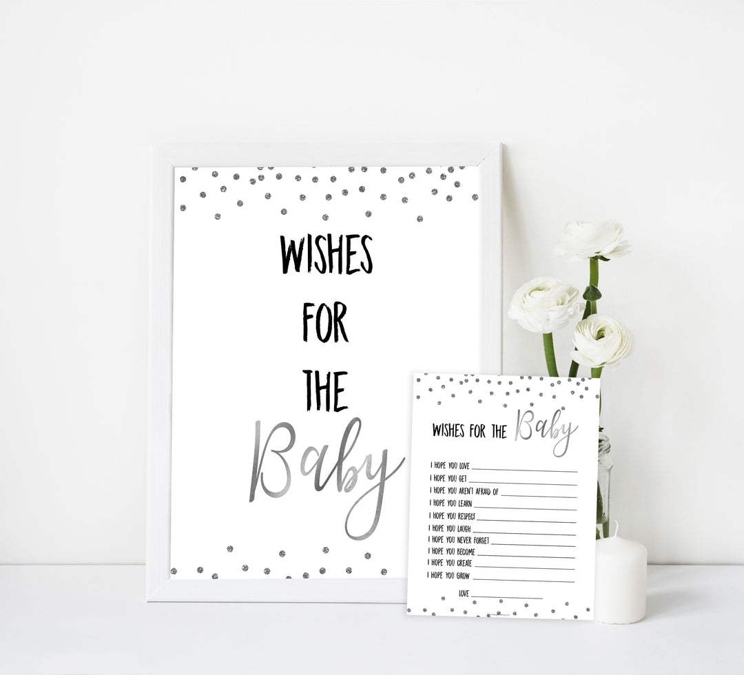 Wishes for The Baby - Silver Glitter
