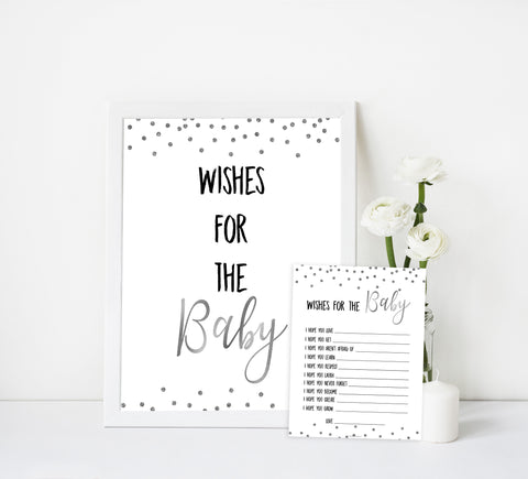Wishes for The Baby - Silver Glitter