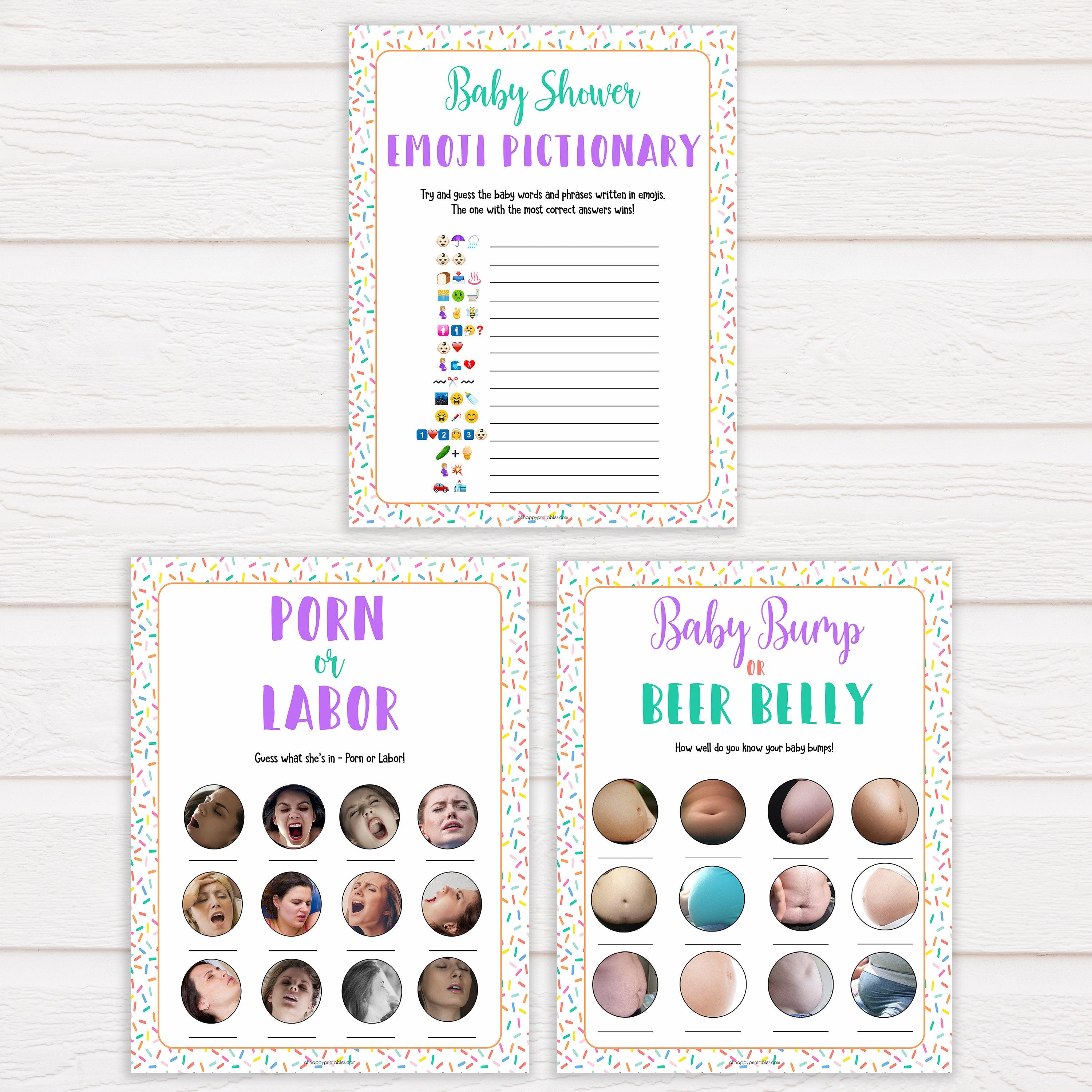 7 baby shower games, labor or porn, baby bump game, Printable baby shower games, baby sprinkle fun baby games, baby shower games, fun baby shower ideas, top baby shower ideas, sprinkle shower baby shower, friends baby shower ideas