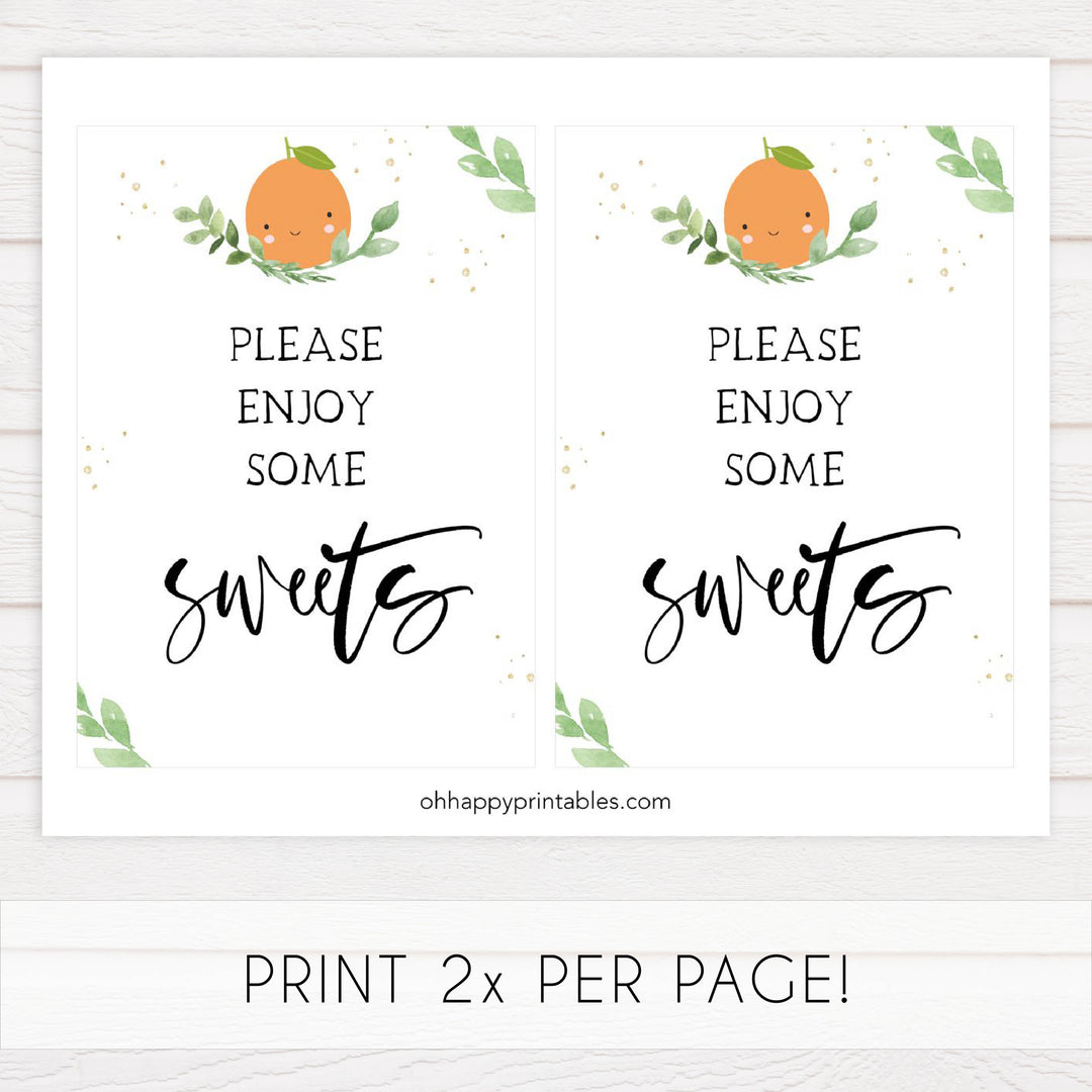 sweets baby shower table signs, Little cutie baby decor, printable baby table signs, printable baby decor, baby little cutie table signs, fun baby signs, baby little cutie fun baby table signs