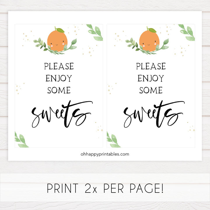 sweets baby shower table signs, Little cutie baby decor, printable baby table signs, printable baby decor, baby little cutie table signs, fun baby signs, baby little cutie fun baby table signs