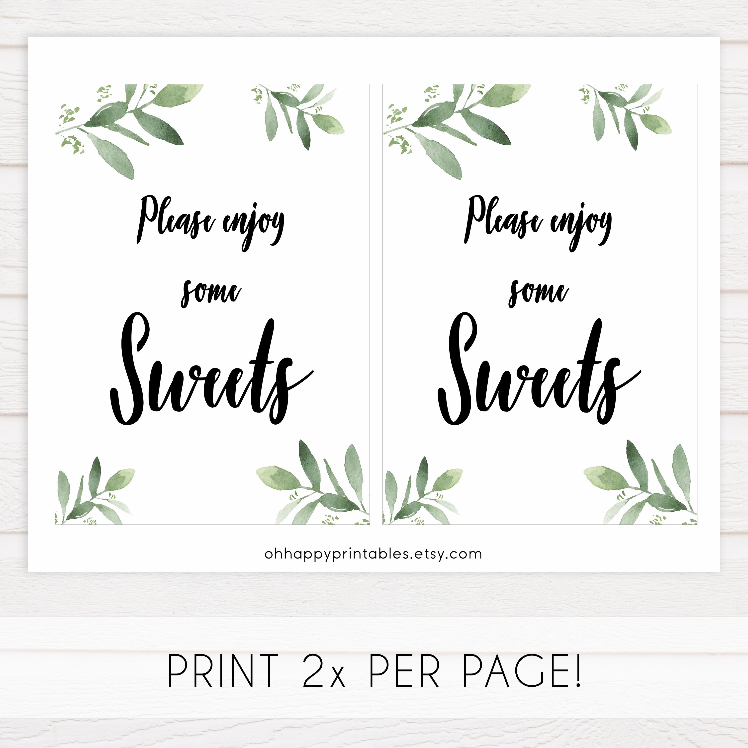 8 baby shower signs, printable baby shower signs, botanical baby shower decor, floral baby table signs