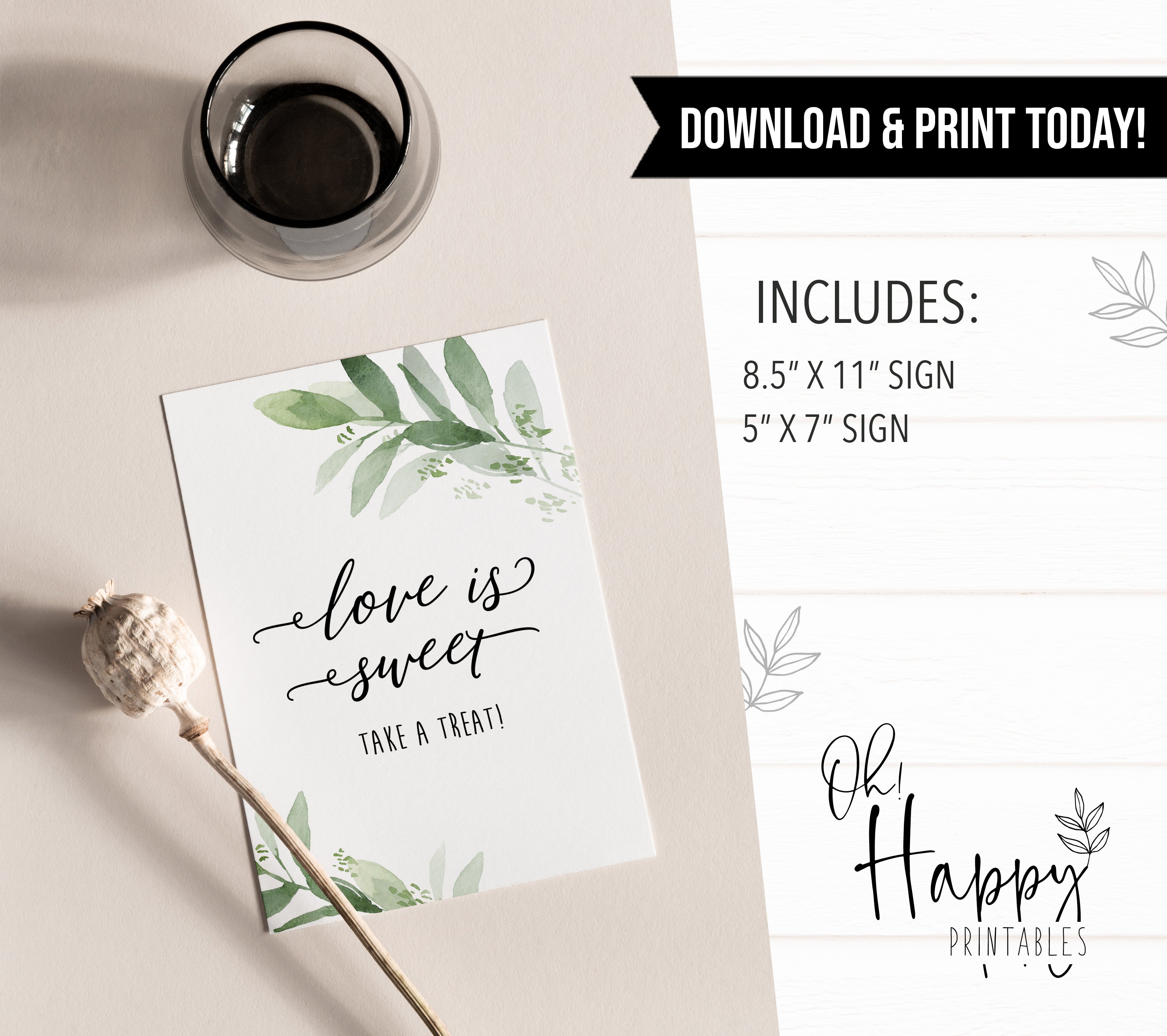 love is sweet sign, greenery bridal shower, fun bridal shower games, bachelorette party games, floral bridal games, hen party ideas
