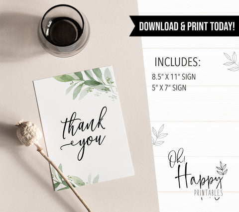 thank you sign, greenery bridal shower, fun bridal shower games, bachelorette party games, floral bridal games, hen party ideas