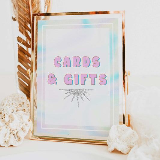 cards and gifts table sign, Space cowgirl bridal shower games, printable bridal shower games, bridal games, bridal shower games, disco bridal games
