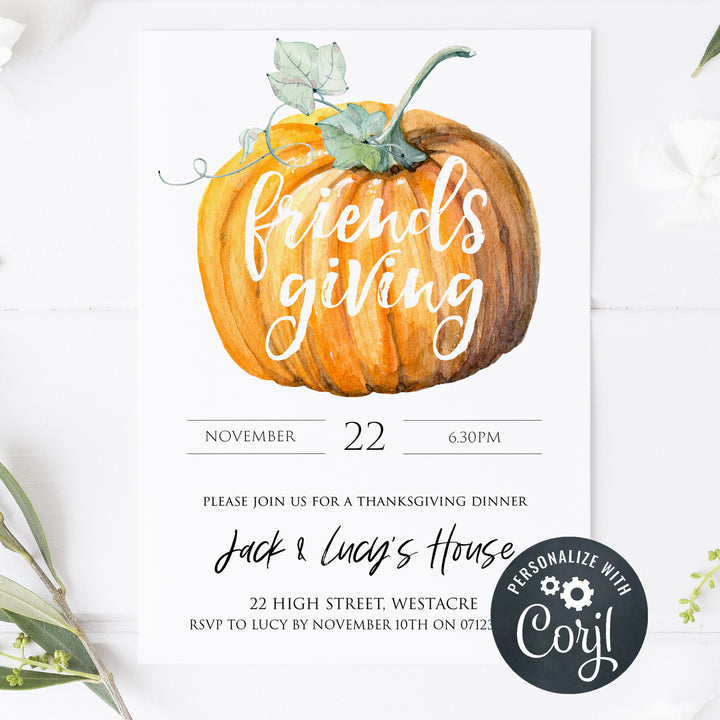 editable thanksgiving invitations, printable thanksgiving invitations, thanksgiving invites, friendsgiving invitations, thanksgiving feast
