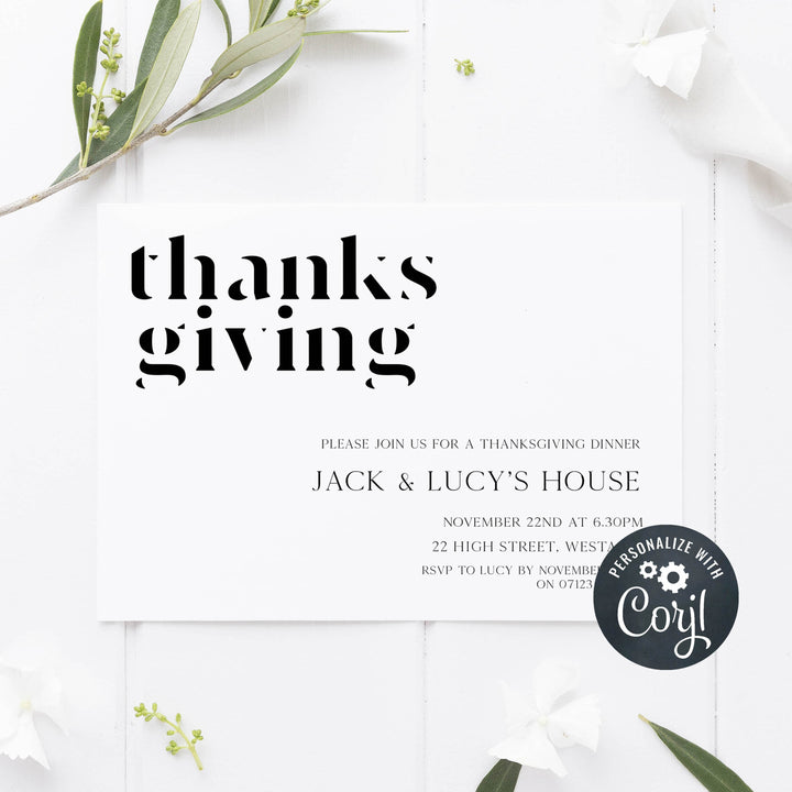 editable thanksgiving invitations, printable thanksgiving invitations, thanksgiving invites, friendsgiving invitations, thanksgiving feast