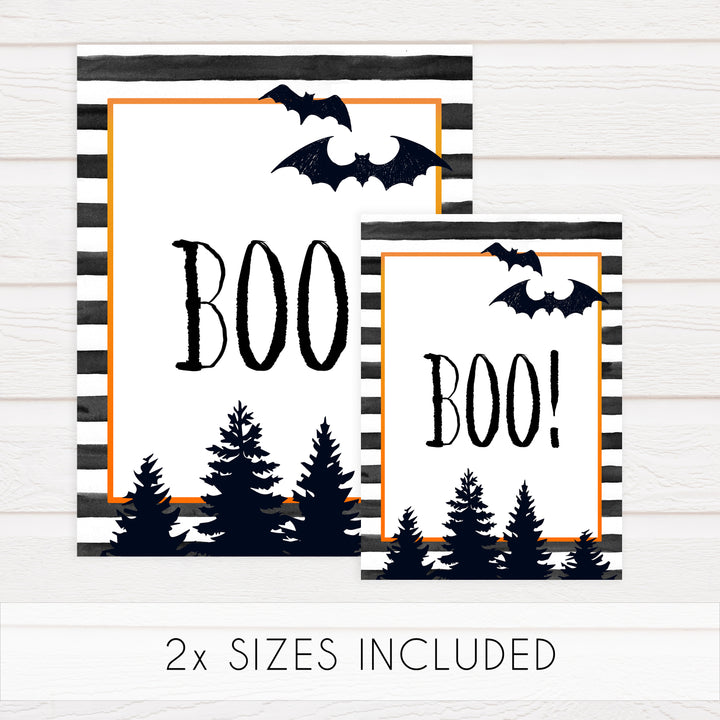 halloween table signs, printable halloween table signs, spooky halloween decor, halloween decor