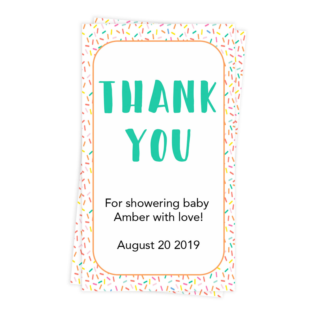 printable baby shower thank you tags, editable baby shower thank you tags, baby sprinkle thank you tags, baby sprinkle ideas