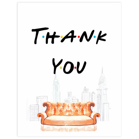 thank you table signs, thank you signs, Printable bridal shower signs, friends bridal shower decor, friends bridal shower decor ideas, fun bridal shower decor, bridal shower game ideas, friends bridal shower ideas