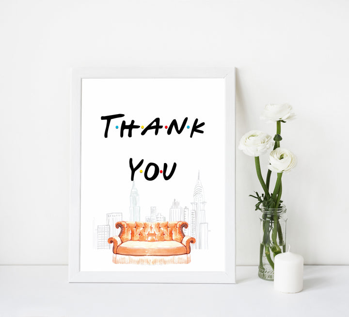 thank you table signs, thank you signs, Printable bridal shower signs, friends bridal shower decor, friends bridal shower decor ideas, fun bridal shower decor, bridal shower game ideas, friends bridal shower ideas