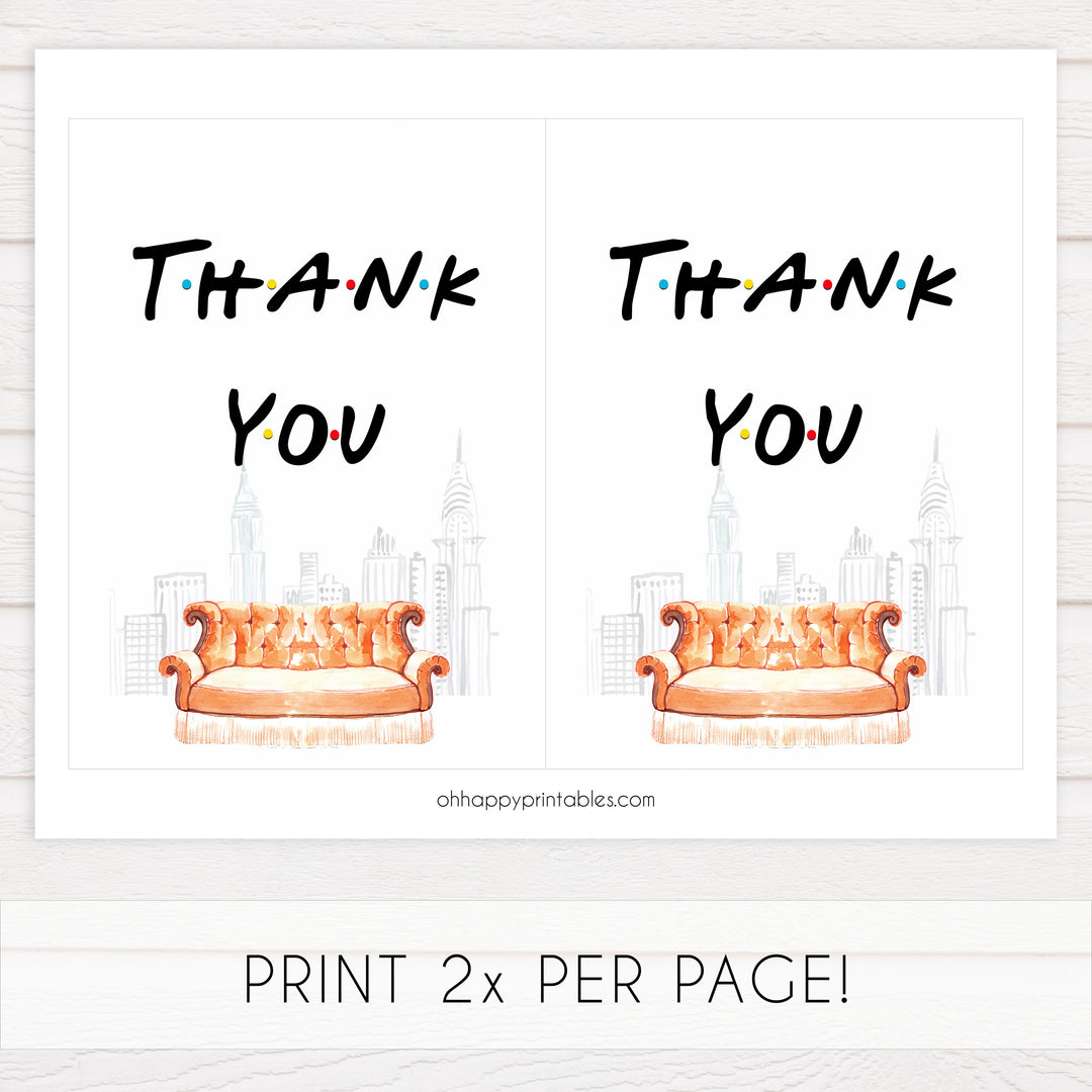 thank you table signs, thank you signs, Printable bridal shower signs, friends bridal shower decor, friends bridal shower decor ideas, fun bridal shower decor, bridal shower game ideas, friends bridal shower ideas