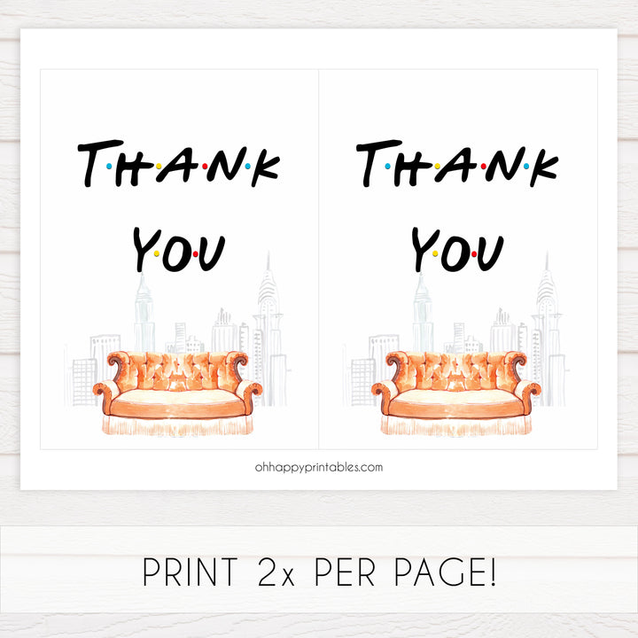 thank you table signs, thank you signs, Printable bridal shower signs, friends bridal shower decor, friends bridal shower decor ideas, fun bridal shower decor, bridal shower game ideas, friends bridal shower ideas