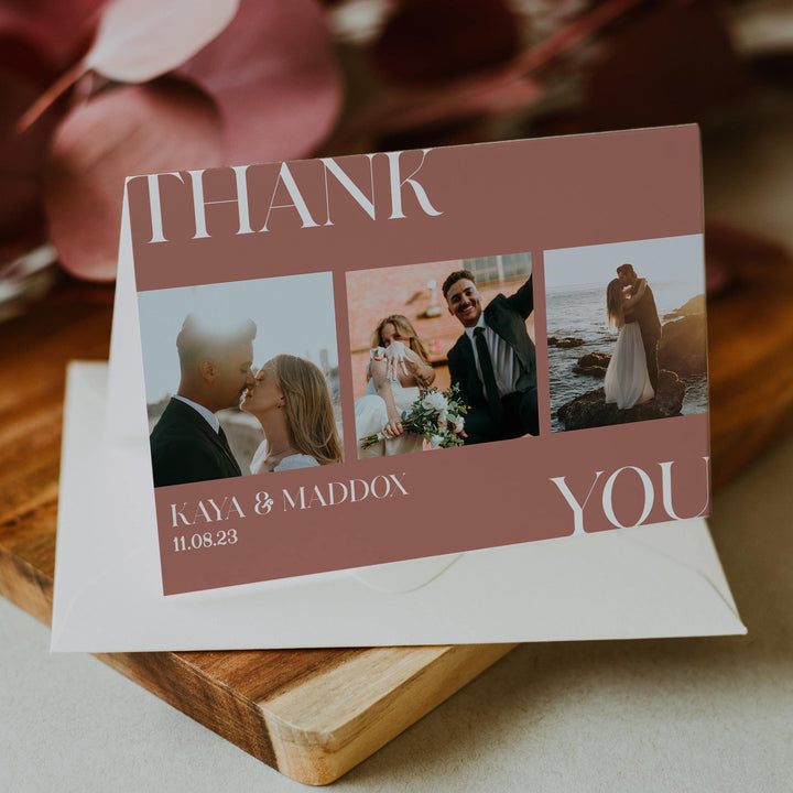 editable wedding thank you card, printable wedding thank you cards, dusty rose wedding invitation suite, editable wedding stationery, printable wedding stationery, modern wedding items, wedding save the dates