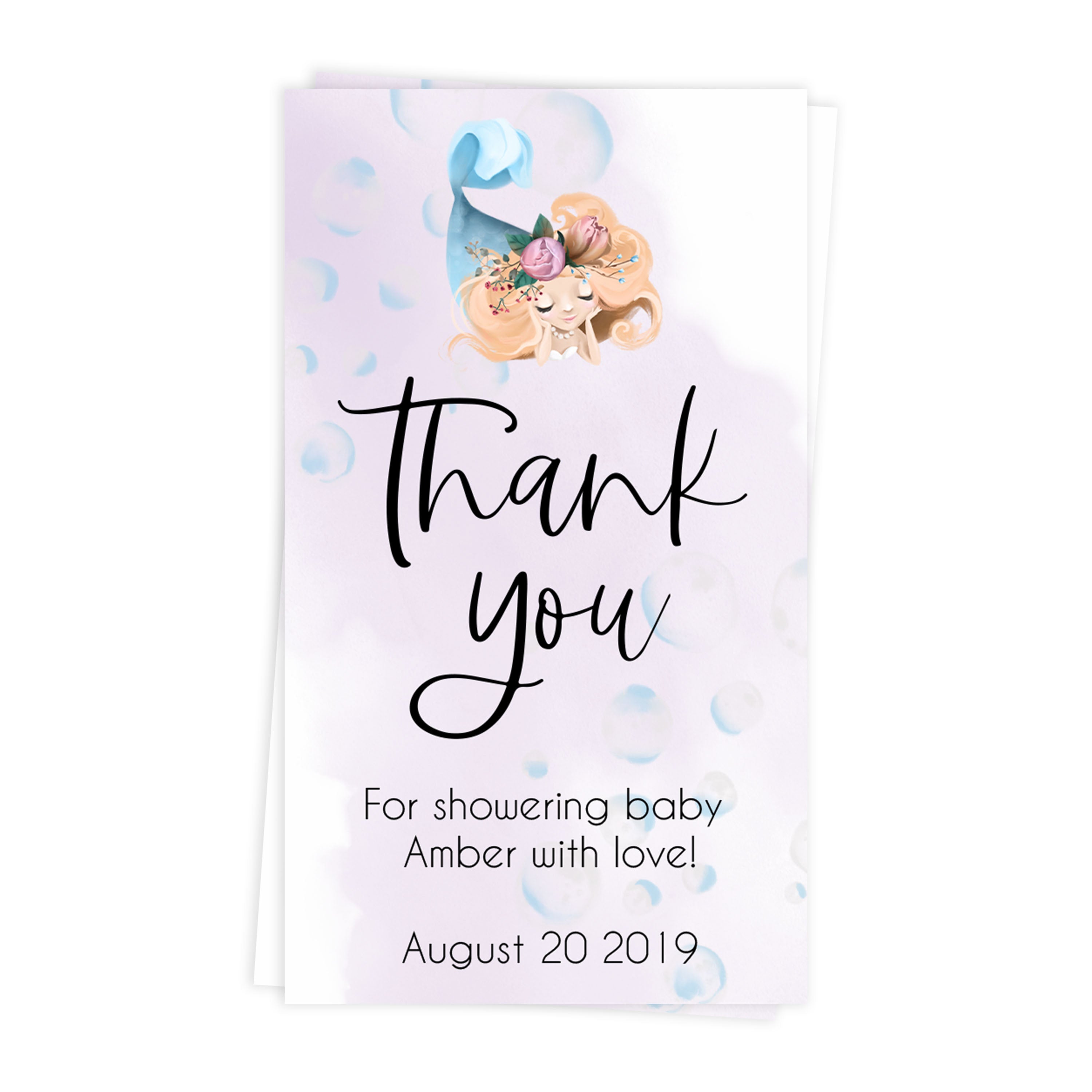 mermaid baby thank you tags, baby thank you tags, Printable baby shower games, little mermaid baby games, baby shower games, fun baby shower ideas, top baby shower ideas, little mermaid baby shower, baby shower games, pink hearts baby shower ideas