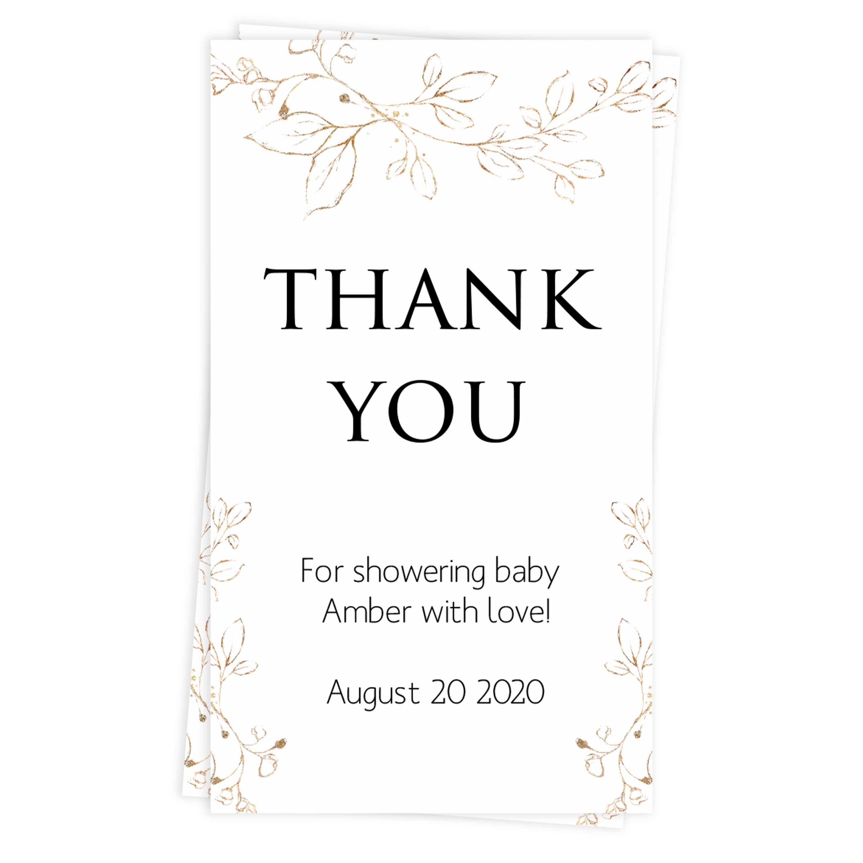 Thank you tags, Printable baby shower games, gold leaf baby games, baby shower games, fun baby shower ideas, top baby shower ideas, gold leaf baby shower, baby shower games, fun gold leaf baby shower ideas